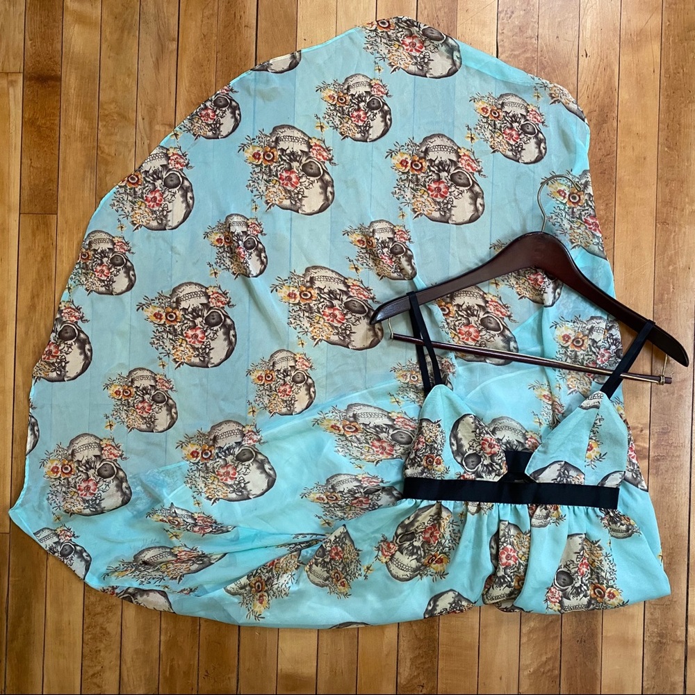 Millau High-Low Skull Dress XS